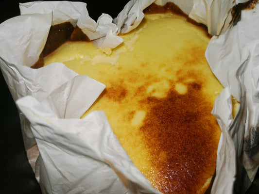 Lazy Airfryer Basque Burnt Cheesecake