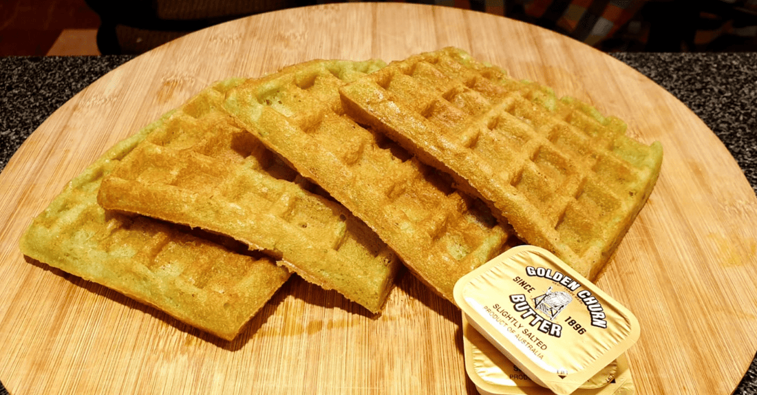 Low Carb Pandan Waffle
